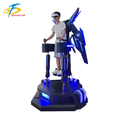 Simulador de vuelo VR – Experiencia de vuelo VR 9D inmersiva con vibración arriba-abajo, controles interactivos y efectos LED