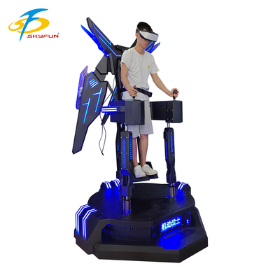 Simulador de vuelo VR – Experiencia de vuelo VR 9D inmersiva con vibración arriba-abajo, controles interactivos y efectos LED