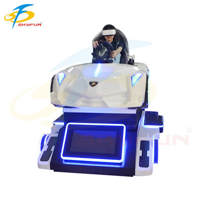 Máquina simuladora de coches de carreras VR Super Racing - Experiencia de conducción inmersiva con movimiento de 4 ejes, pantalla de 32 pulgadas, controles Logitech y soporte multijugador