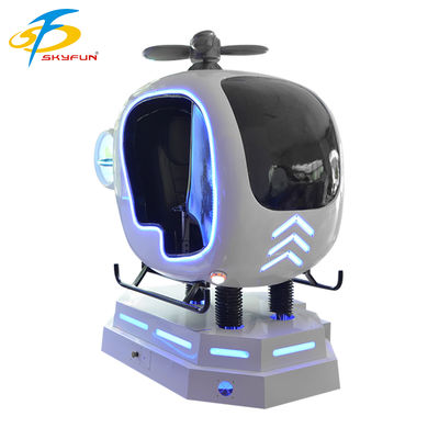 9D VR Simulador de vuelo de aviones Helicóptero interactivo y juego VR de aviones, movimiento de varios grados, control de joystick, experiencia VR de alta definición para arcades