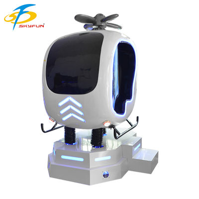 9D VR Simulador de vuelo de aviones Helicóptero interactivo y juego VR de aviones, movimiento de varios grados, control de joystick, experiencia VR de alta definición para arcades