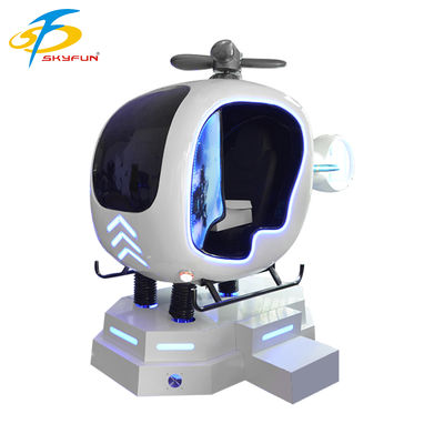 9D VR Simulador de vuelo de aviones Helicóptero interactivo y juego VR de aviones, movimiento de varios grados, control de joystick, experiencia VR de alta definición para arcades