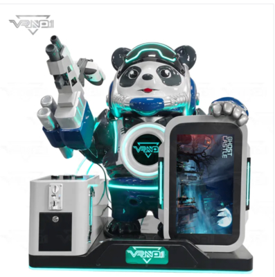 VR Panda Soldier ️ Máquina de disparos VR interactiva de vanguardia con 7 juegos, distribuidor de juguetes, soporte de pagos múltiples y diseño Panda personalizable para arcades