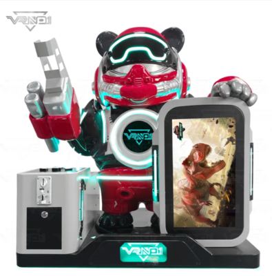 VR Panda Soldier ️ Máquina de disparos VR interactiva de vanguardia con 7 juegos, distribuidor de juguetes, soporte de pagos múltiples y diseño Panda personalizable para arcades