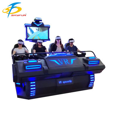 Cine 9D VR de 4 asientos – Teatro VR inmersivo para múltiples personas con más de 100 películas y 15 juegos interactivos, gafas VR Deepoon