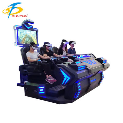 Cine 9D VR de 4 asientos – Teatro VR inmersivo para múltiples personas con más de 100 películas y 15 juegos interactivos, gafas VR Deepoon