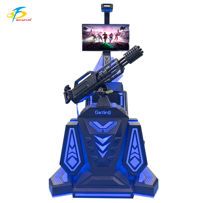 9D VR Gatling Shooting Simulator   HTC Vive VR Gun Game con pantalla LCD de 42 pulgadas, 5 juegos emocionantes