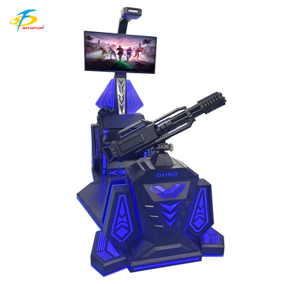 9D VR Gatling Shooting Simulator   HTC Vive VR Gun Game con pantalla LCD de 42 pulgadas, 5 juegos emocionantes