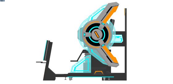 FUN Cinema 4 Sits VR Cinema Simulator. Multijugador 9D VR Motion Ride con pantalla frontal grande, diseño de empalme, gafas DPVR y efectos especiales dinámicos