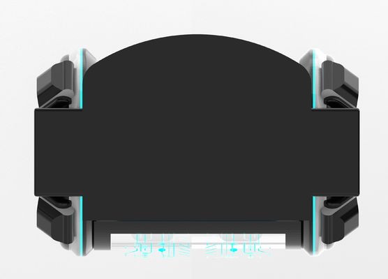 Fun Time Machine 2 asientos simulador de cine VR. Movimiento de manivela, diseño de fibra de vidrio, doble asiento para padres e hijos o parejas, 56 juegos, DPVR E3-S y monitor táctil de 44 pulgadas