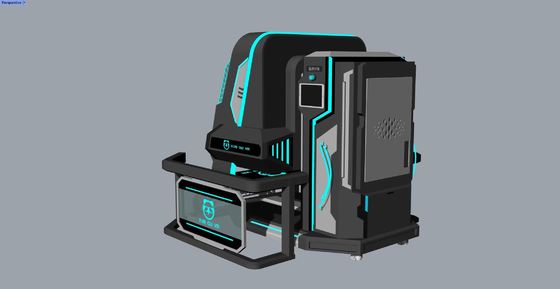 Fun Rotating Star 2 Seat VR Simulator. 360° Rotación infinita, diseño compacto, 20 juegos con efectos especiales, gafas DPVR E3S y monitor de 32 pulgadas