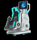 Fun Rotating Star 1 asiento 360° VR Simulator. Rotación infinita, diseño compacto, 20 juegos con efectos especiales, gafas DPVR E3S y monitor de 32 pulgadas