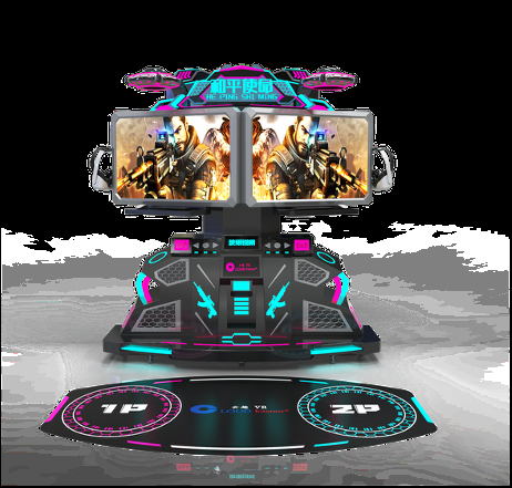 Plataforma Interactiva de Doble Etapa VR Peace Mission | Batallas VR Vinculadas, Más de 100 Juegos, Auriculares VR de Alta Resolución, Sonido Envolvente, Monitor de 42 Pulgadas – Fabricante SKYFUN