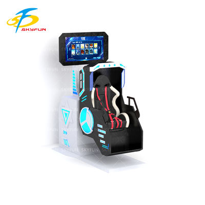 Simulador VR 360 para un jugador con asiento giratorio de 360 grados, auriculares VR Deepoon, pantalla de 42 pulgadas, 20 películas y juegos interactivos de VR – Experiencia VR inmersiva para arcades, centros comerciales y centros de entretenimiento