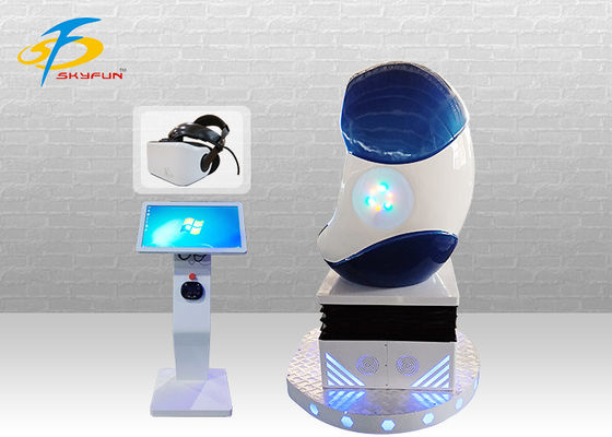 Cine azul y blanco del huevo VR del solo jugador 9D/simulador de la realidad virtual