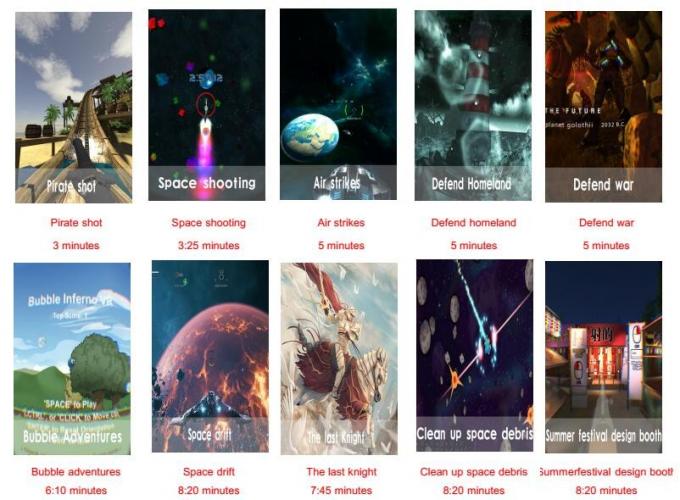 El múltiplo asienta el simulador de Google de la realidad virtual del cine de 9D VR para el centro comercial